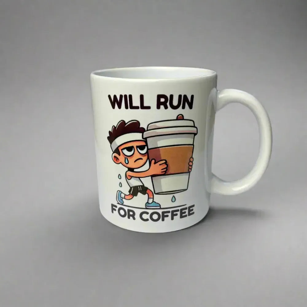 Tassen Bundle "Will run for coffee" Frau & Mann