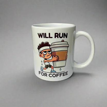 Tassen Bundle "Will run for coffee" Frau & Mann