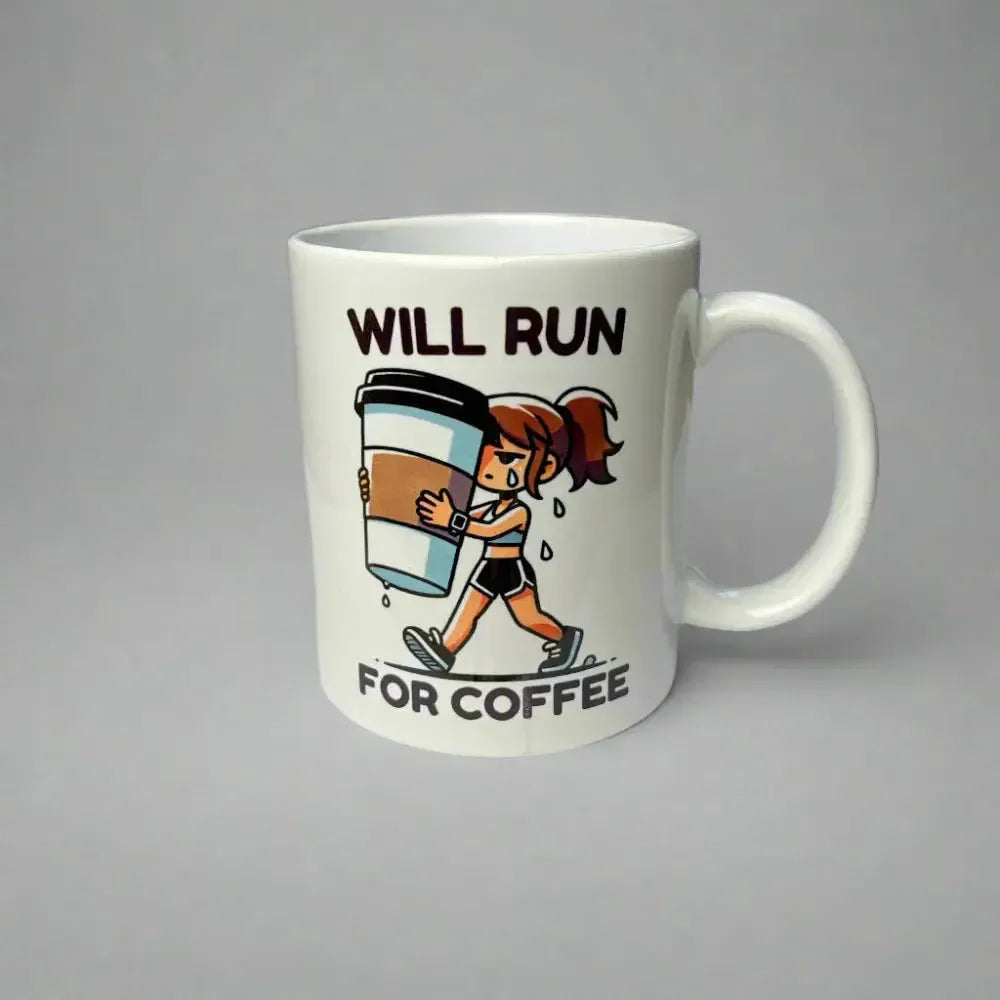 Tassen Bundle "Will run for coffee" Frau & Mann